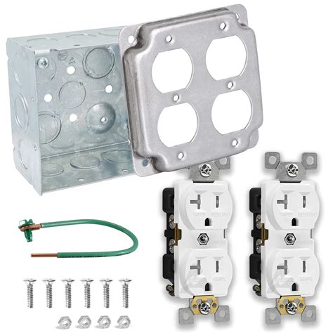 4x4 electrical box cover with plug install|4x4 plastic electrical box cover.